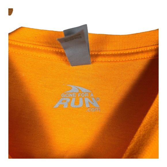 Run Where The Wild Things Are Gone for a Trail Running Men's T-Shirt Orange L - Picture 4 of 4